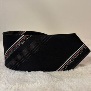 Givenchy Tie Black Pink White Stripe Design Old Money Quiet Luxury